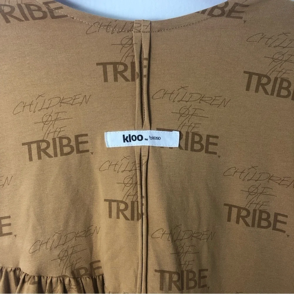 Kloo by Bosoo Girls Children Of The Tribe Dress Camel Color Size 8/9
